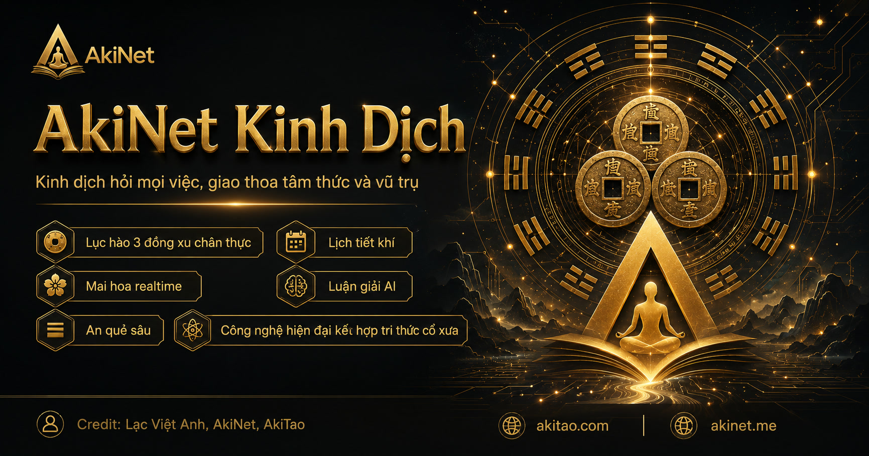 Kinh Dịch Online 3 đồng tiền